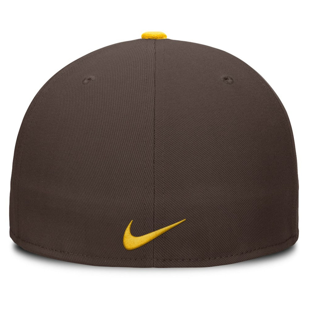 San Diego Padres Primetime Dri-FIT Round Bill True Fitted Hat Brown | Nike