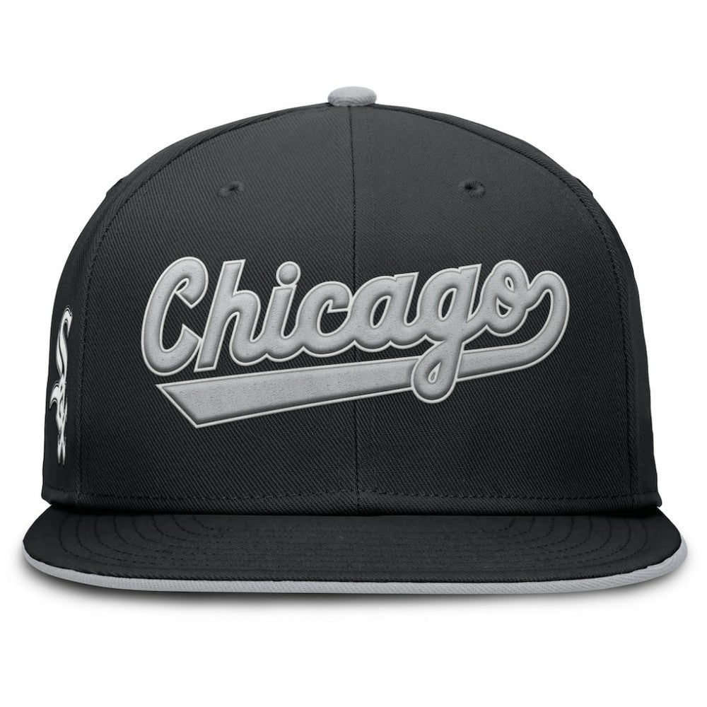 Chicago White Sox Primetime Dri-FIT Round Bill True Fitted Hat Black | Nike