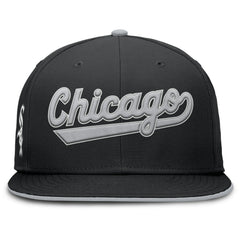 Chicago White Sox Primetime Dri-FIT Round Bill True Fitted Hat Black | Nike