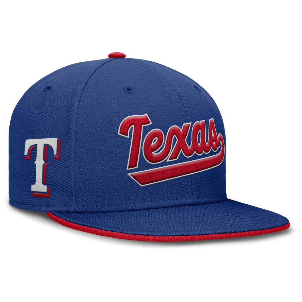 Texas Rangers Primetime Dri-FIT Round Bill True Fitted Hat Royal | Nike