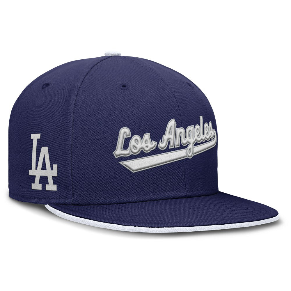 Los Angeles Dodgers Primetime Dri-FIT Round Bill True Fitted Hat Royal | Nike