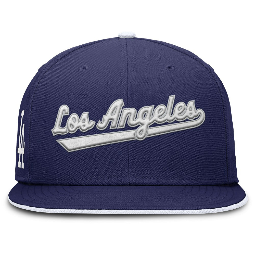 Los Angeles Dodgers Primetime Dri-FIT Round Bill True Fitted Hat Royal | Nike