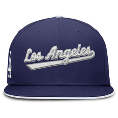 Los Angeles Dodgers Primetime Dri-FIT Round Bill True Fitted Hat Royal | Nike