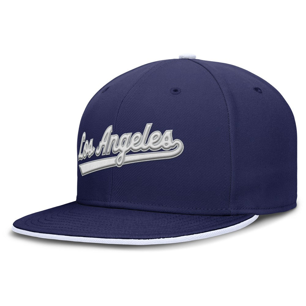 Los Angeles Dodgers Primetime Dri-FIT Round Bill True Fitted Hat Royal | Nike