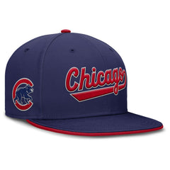 Chicago Cubs Primetime Dri-FIT Round Bill True Fitted Hat Royal | Nike