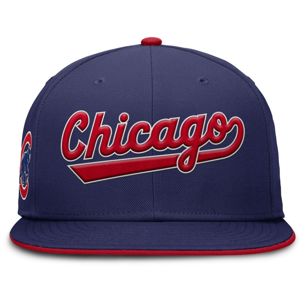 Chicago Cubs Primetime Dri-FIT Round Bill True Fitted Hat Royal | Nike