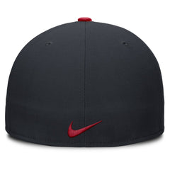 Atlanta Braves Primetime Dri-FIT Round Bill True Fitted Hat Navy | Nike