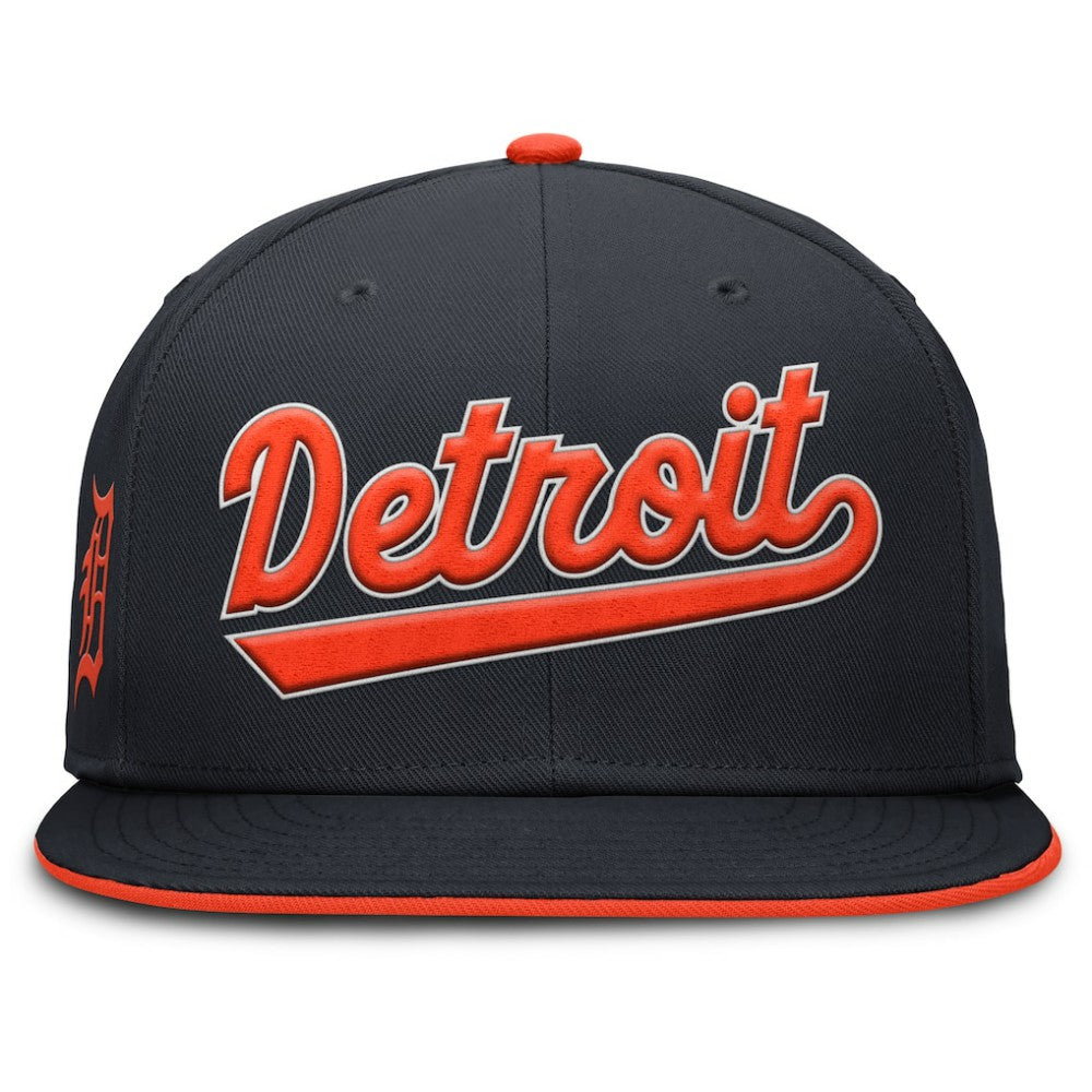 Detroit Tigers Primetime Dri-FIT Round Bill True Fitted Hat Navy | Nike