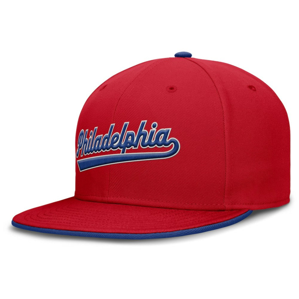 Philadelphia Phillies Primetime Dri-FIT Round Bill True Fitted Hat Red | Nike