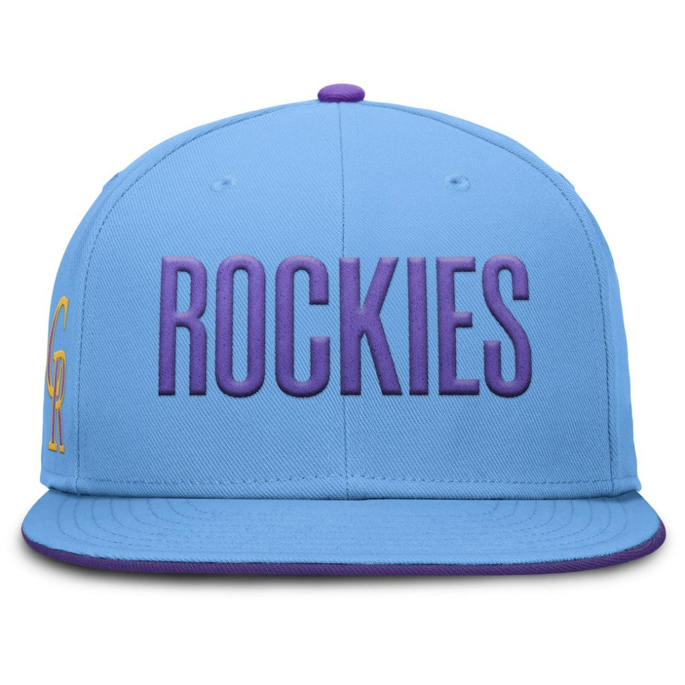 Colorado Rockies 2025 City Connect True Performance Fitted Hat Light Blue | Nike