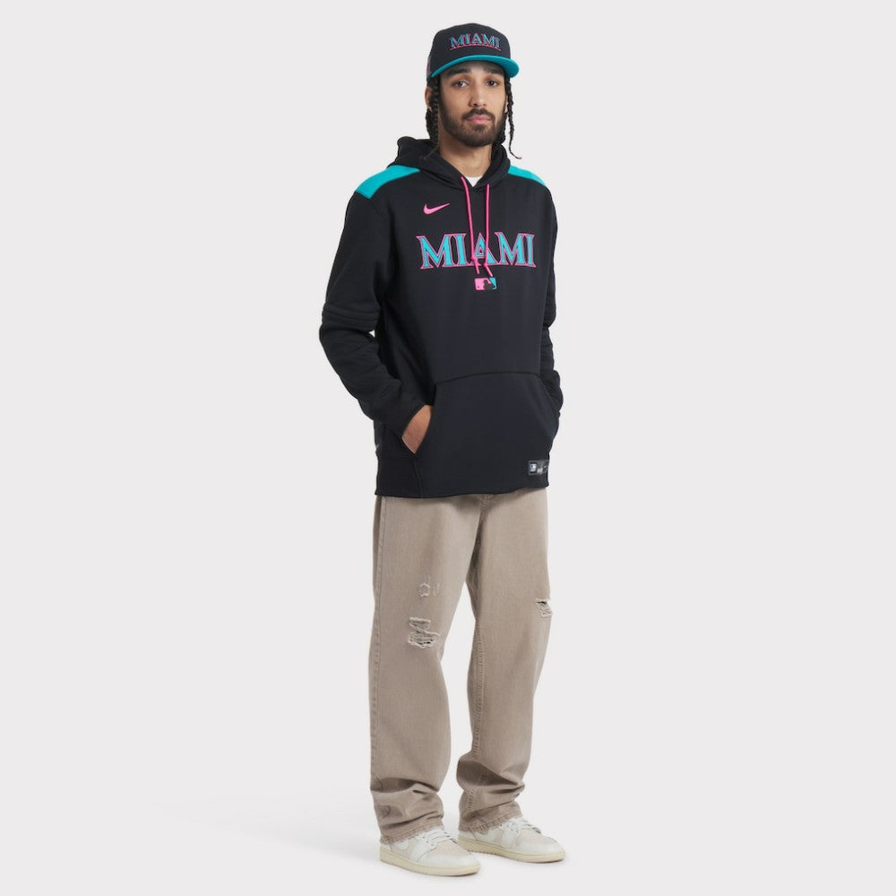 Miami Marlins 2025 City Connect Performance Fitted Hat Black | Nike