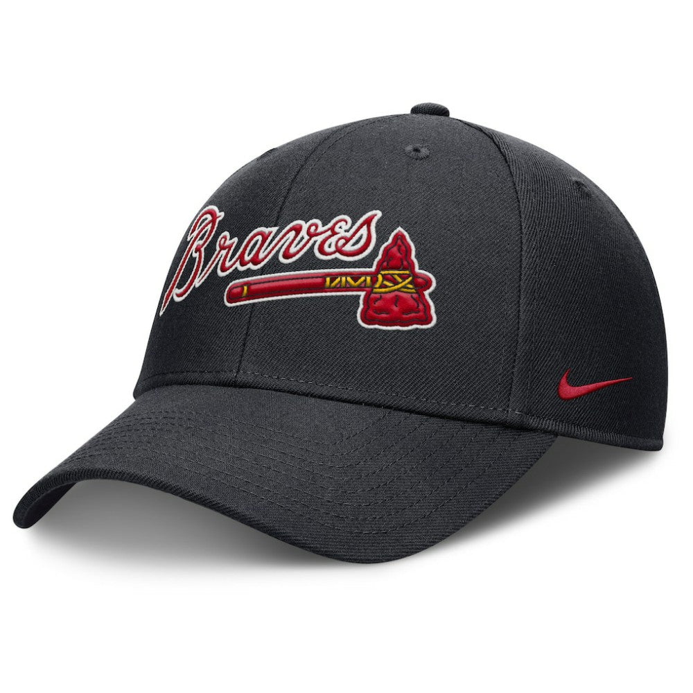 Atlanta Braves Rise Gaberdine Adjustable Hat Navy | Nike