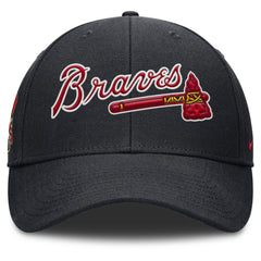 Atlanta Braves Rise Gaberdine Adjustable Hat Navy | Nike