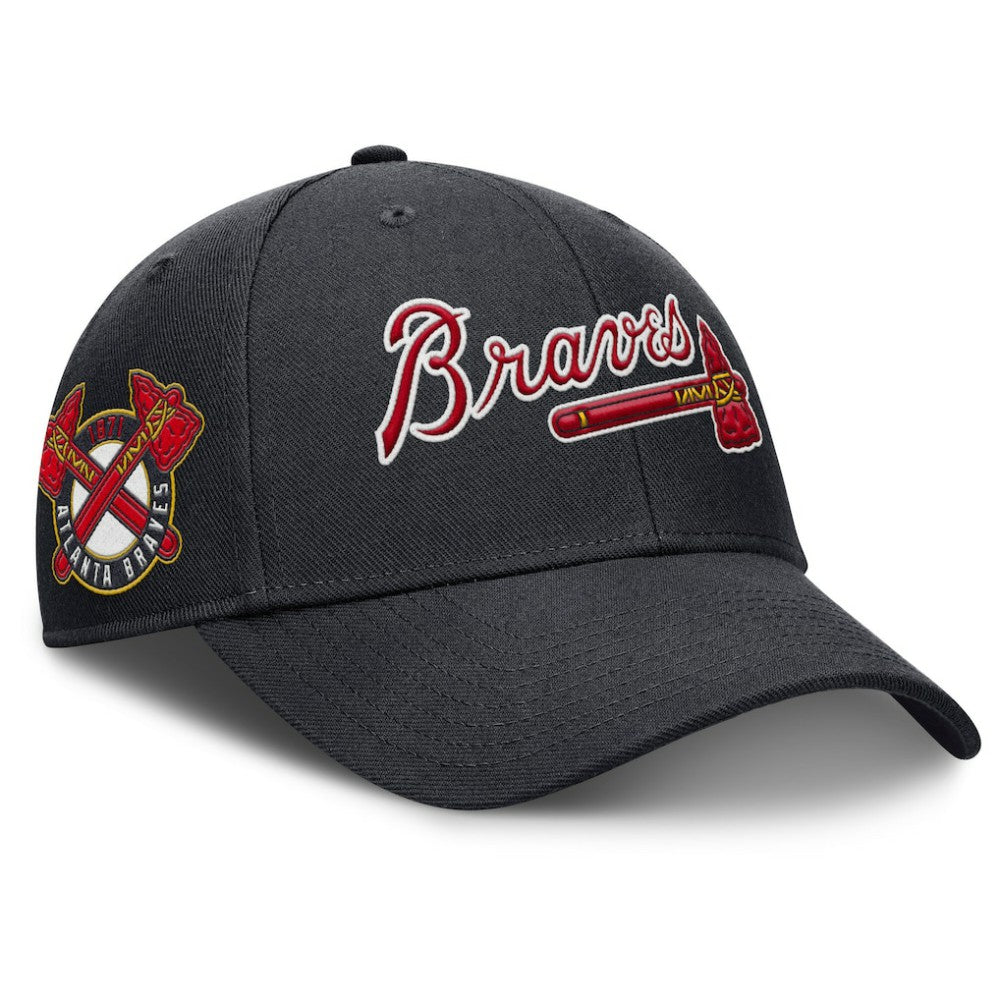 Atlanta Braves Rise Gaberdine Adjustable Hat Navy | Nike