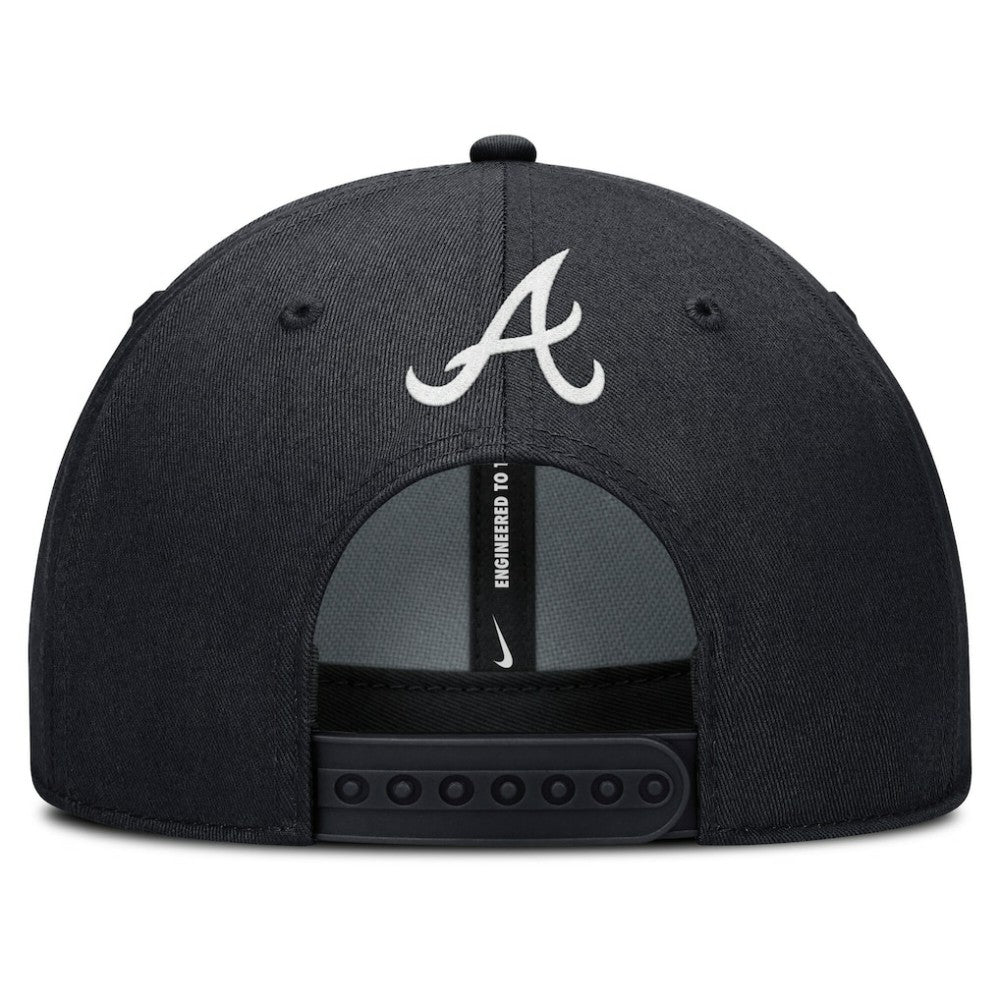 Atlanta Braves Rise Gaberdine Adjustable Hat Navy | Nike