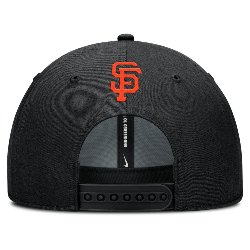 San Francisco Giants Rise Gaberdine Adjustable Hat Black | Nike