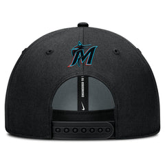 Miami Marlins Rise Gaberdine Adjustable Hat Black | Nike