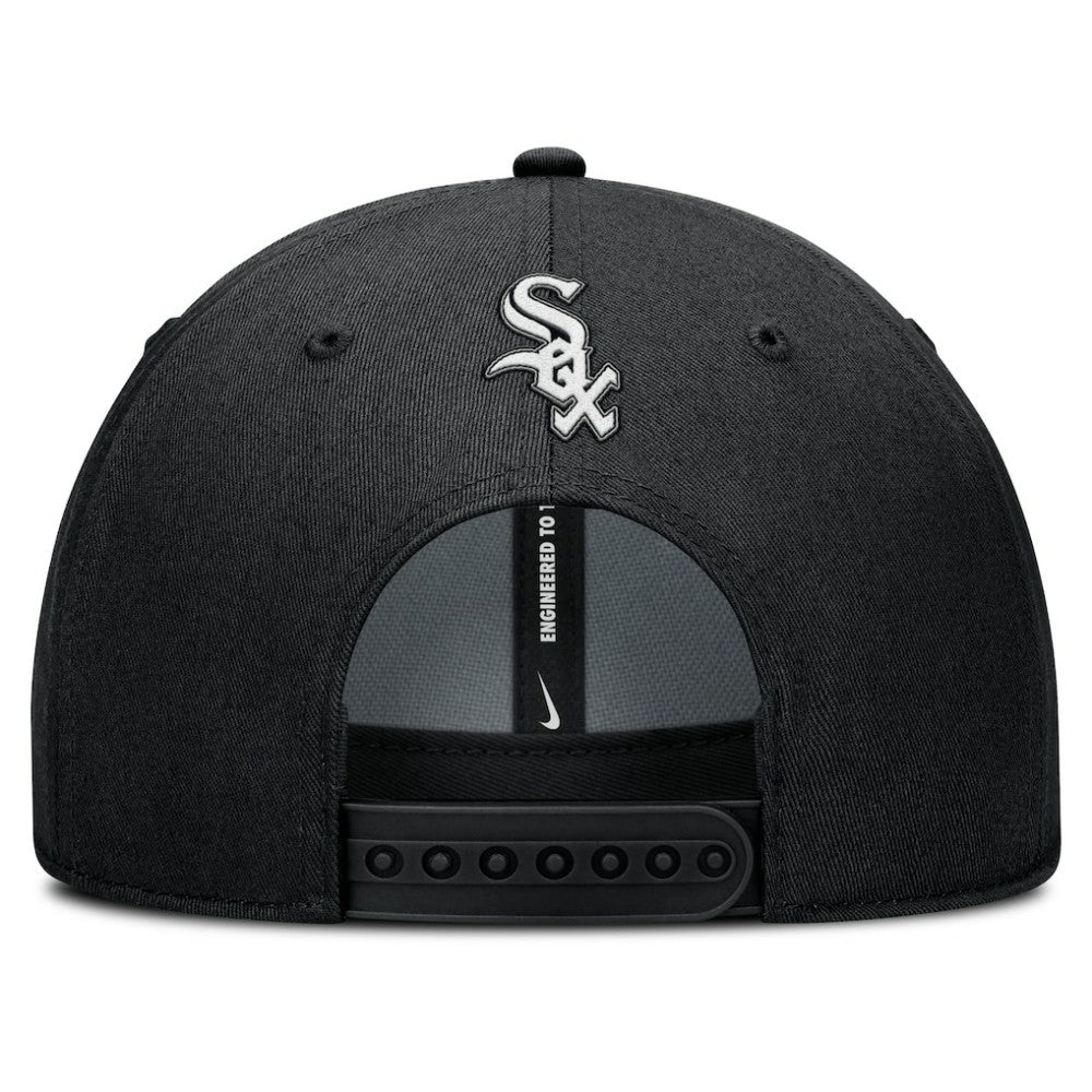 Chicago White Sox Rise Gaberdine Adjustable Hat Black | Nike