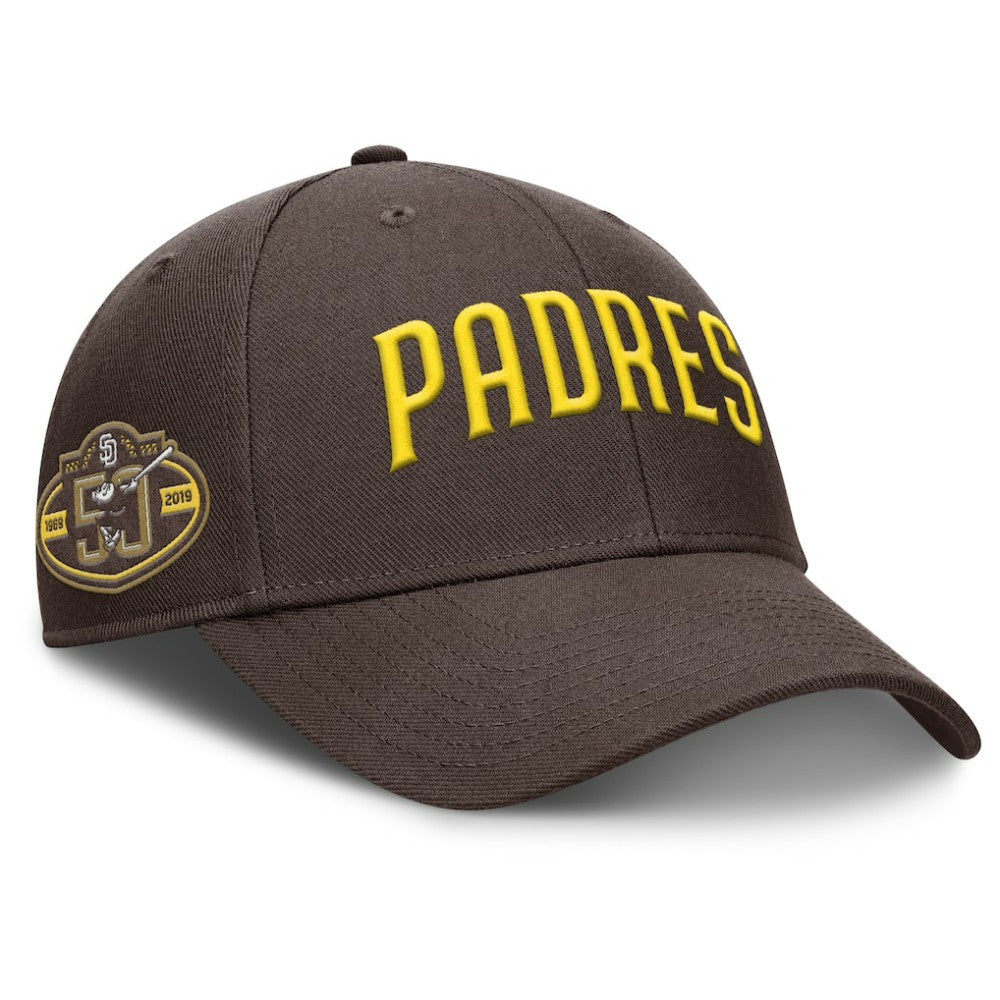 San Diego Padres Rise Gaberdine Adjustable Hat Brown | Nike