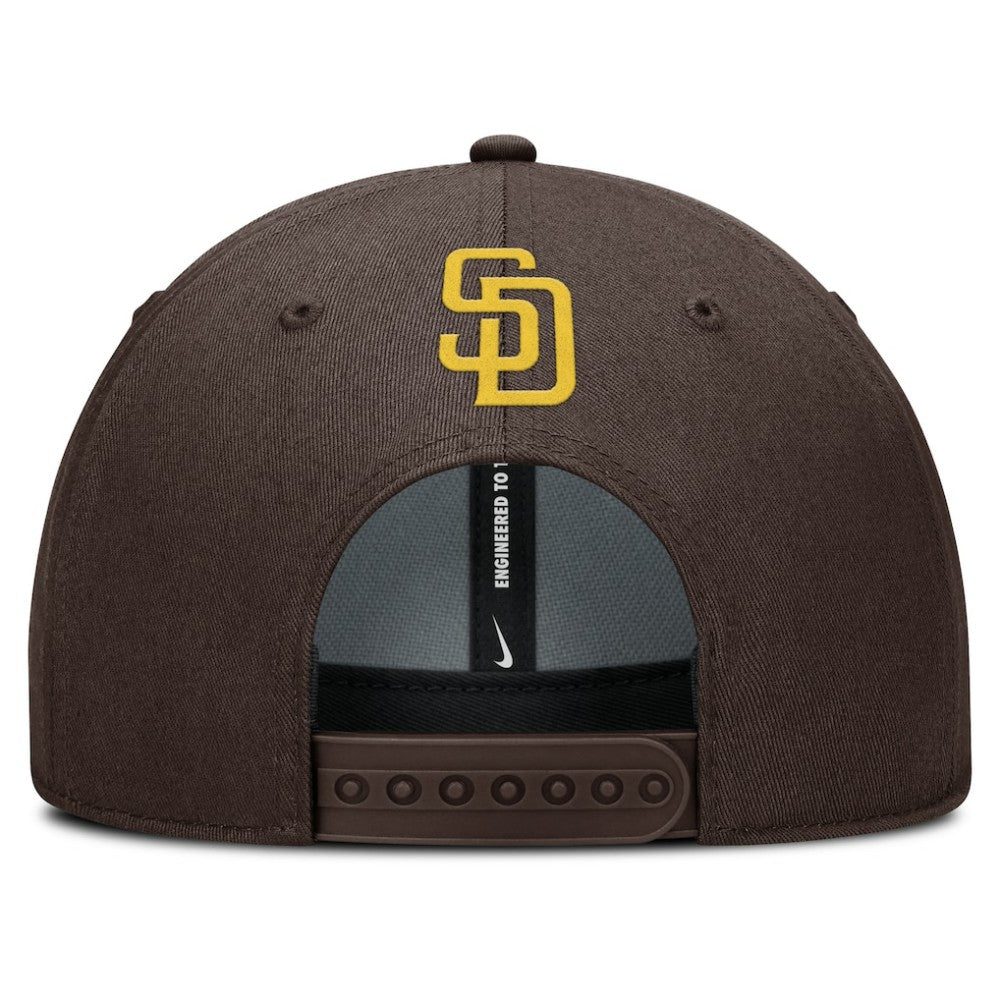 San Diego Padres Rise Gaberdine Adjustable Hat Brown | Nike