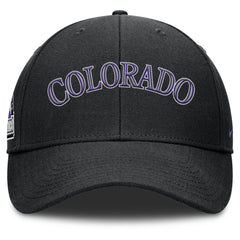Colorado Rockies Rise Gaberdine Adjustable Hat Black | Nike