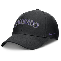 Colorado Rockies Rise Gaberdine Adjustable Hat Black | Nike