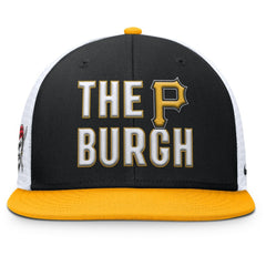 Pittsburgh Pirates Pro Trucker Snapback Hat Black | Nike