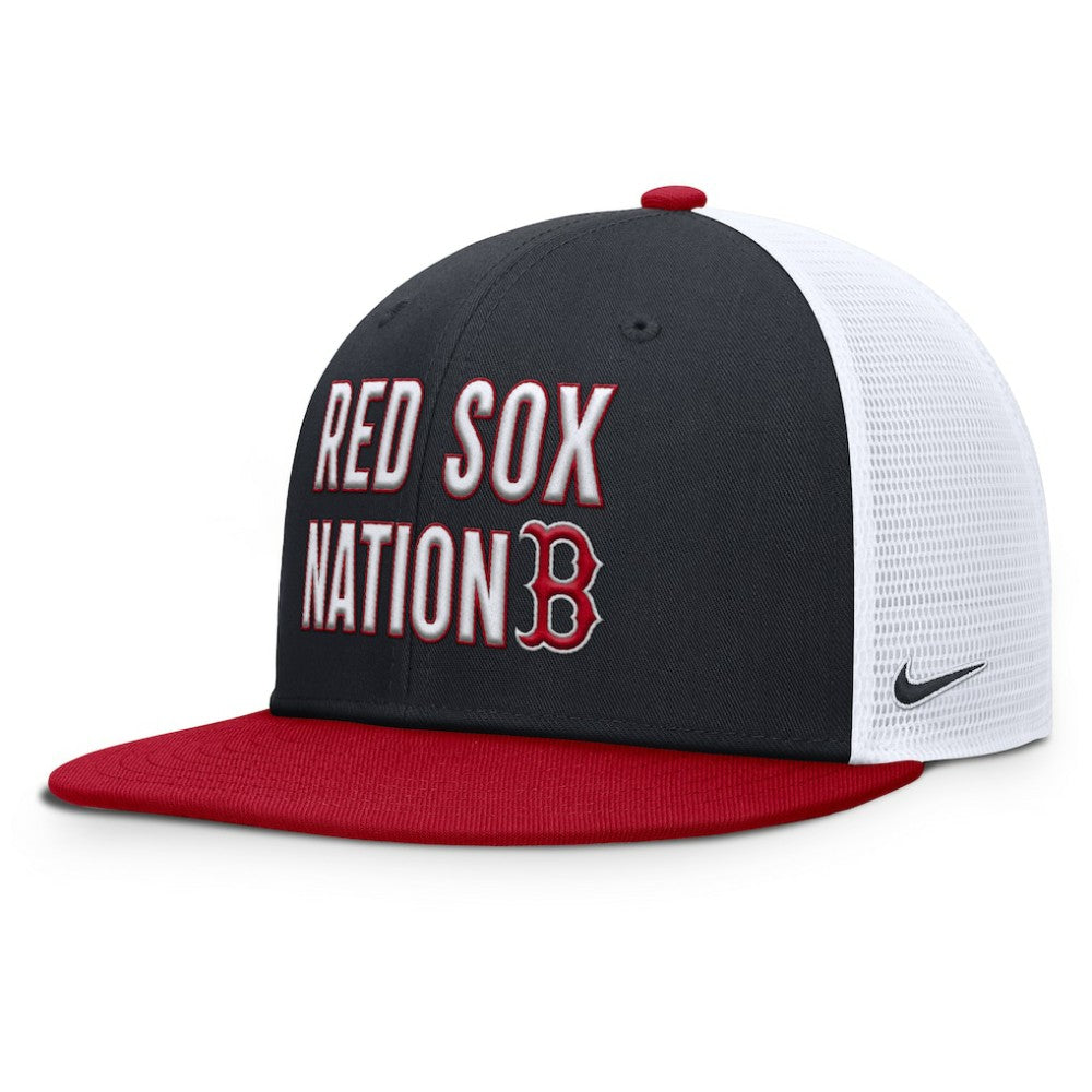 Boston Red Sox Pro Trucker Snapback Hat Navy | Nike