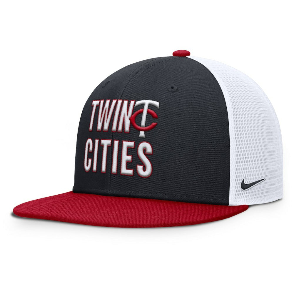 Minnesota Twins Pro Trucker Snapback Hat Navy | Nike