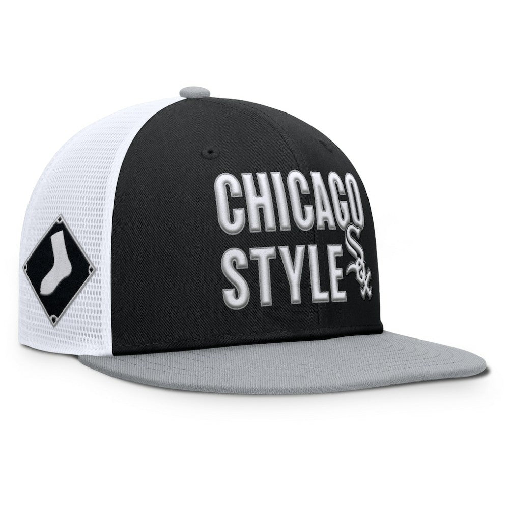 Chicago White Sox Pro Trucker Snapback Hat Black | Nike