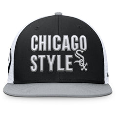 Chicago White Sox Pro Trucker Snapback Hat Black | Nike