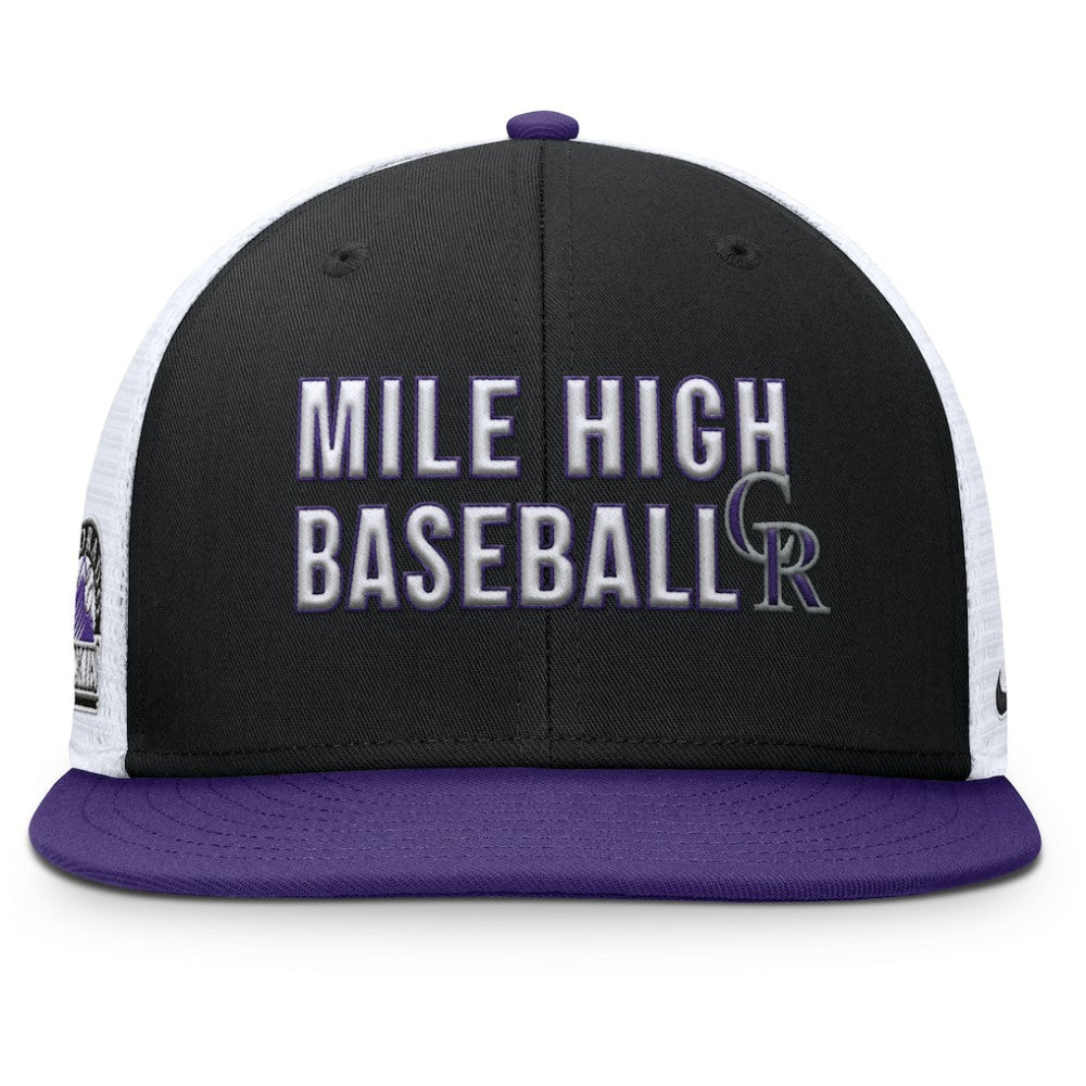 Colorado Rockies Pro Trucker Snapback Hat Black | Nike