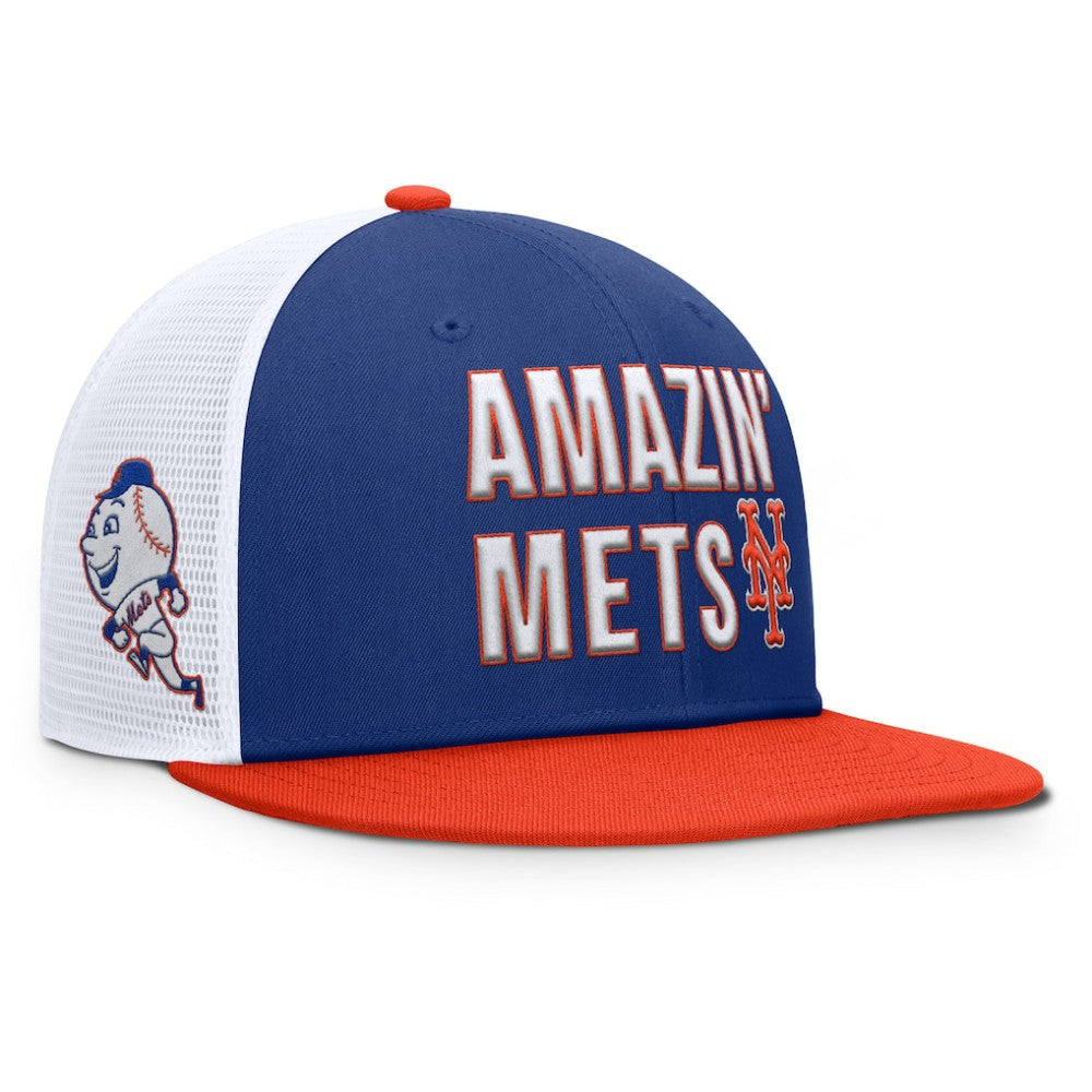 New York Mets Pro Trucker Snapback Hat Blue | Nike