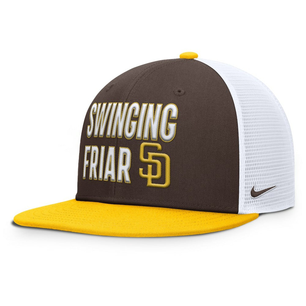 San Diego Padres Pro Trucker Snapback Hat Brown | Nike