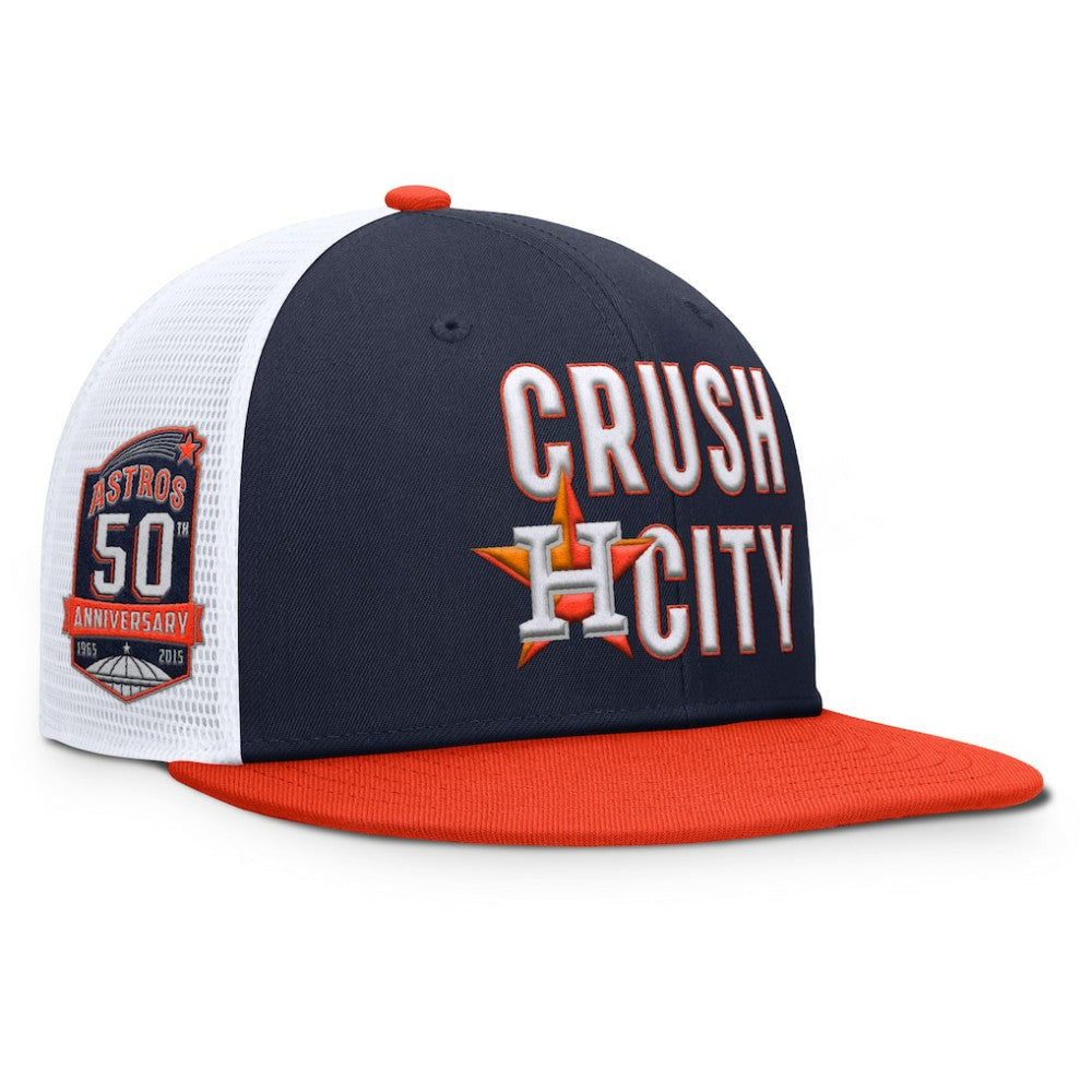 Houston Astros Pro Performance Trucker Snapback Hat Navy/Orange | Nike