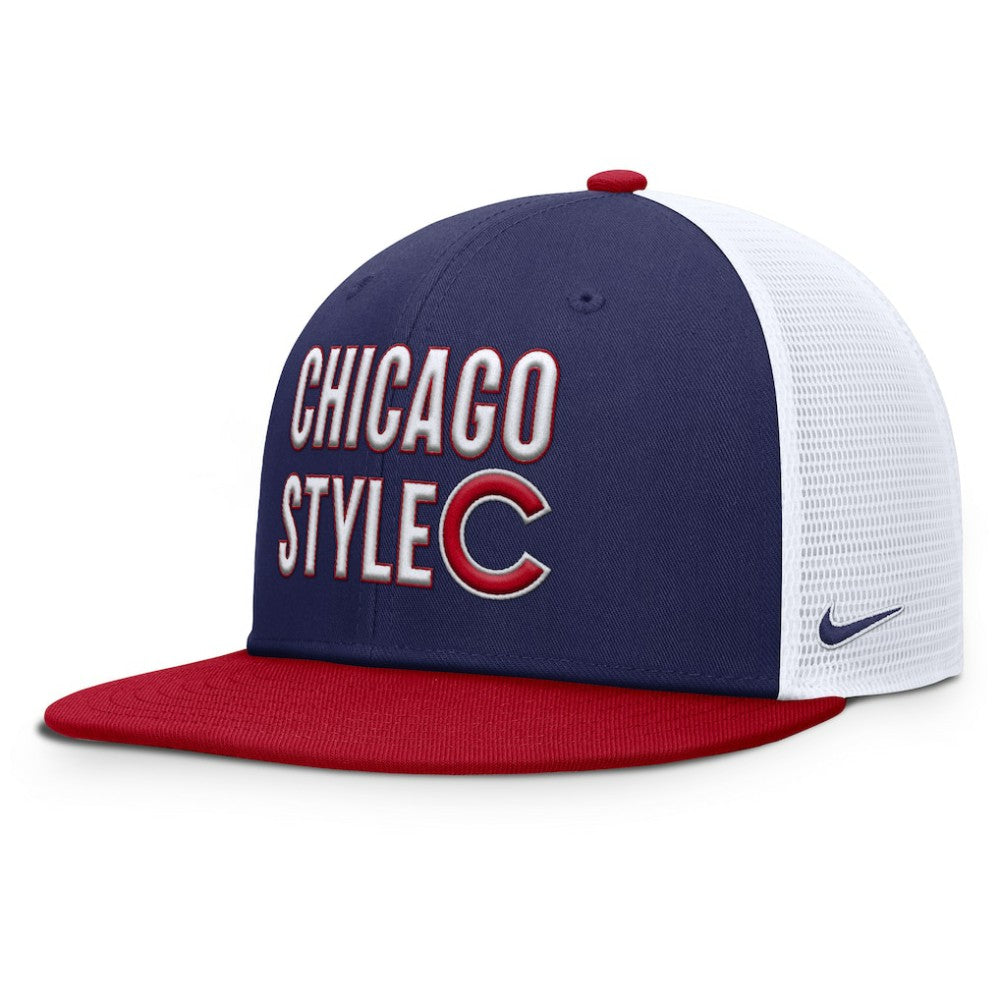 Chicago Cubs Pro Trucker Snapback Hat Royal | Nike
