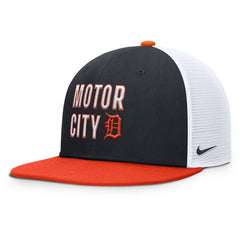 Detroit Tigers Pro Trucker Snapback Hat Navy | Nike