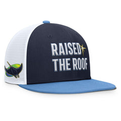 Tampa Bay Rays Pro Performance Trucker Snapback Hat Navy/Light Blue | Nike
