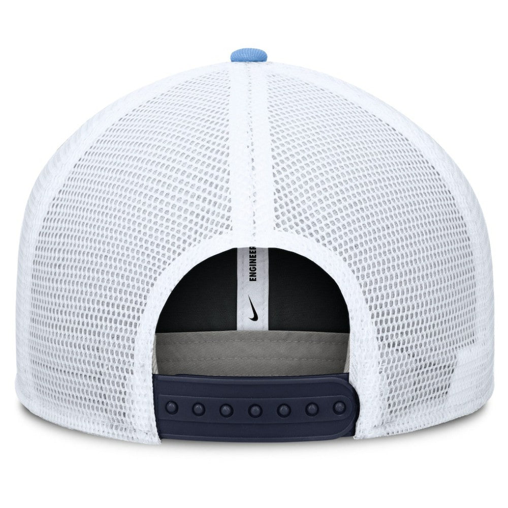 Tampa Bay Rays Pro Performance Trucker Snapback Hat Navy/Light Blue | Nike