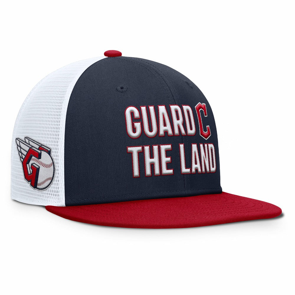 Cleveland Guardians Pro Trucker Snapback Hat Navy | Nike