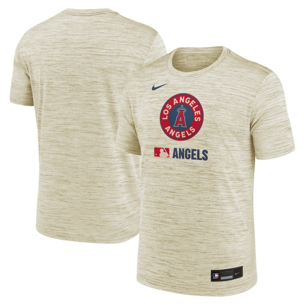 Los Angeles Angels Authentic Collection City Connect Velocity Dri-FIT T-Shirt Cream | Nike