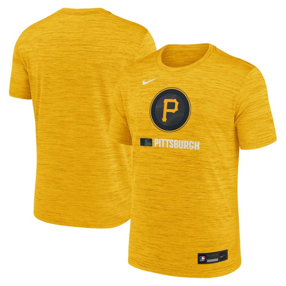 Pittsburgh Pirates Authentic Collection City Connect Velocity Dri-FIT T-Shirt Gold | Nike