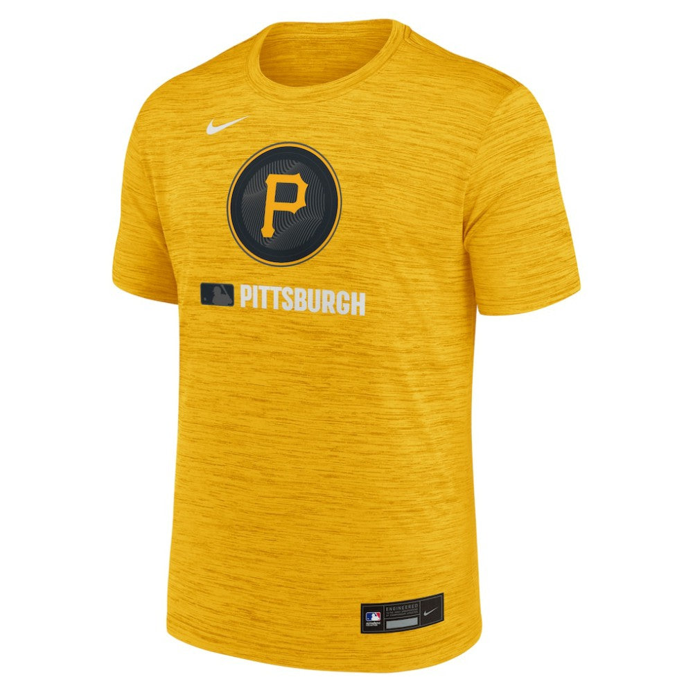 Pittsburgh Pirates Authentic Collection City Connect Velocity Dri-FIT T-Shirt Gold | Nike