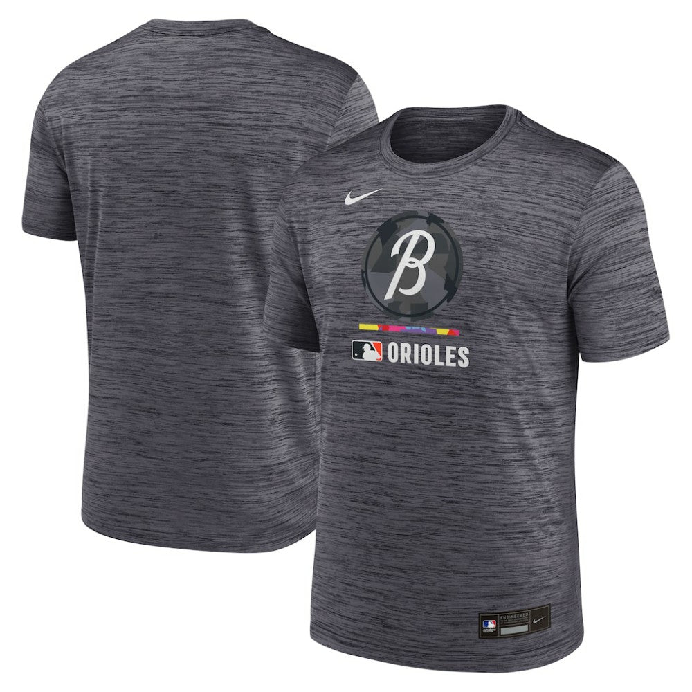 Baltimore Orioles Authentic Collection City Connect Velocity Dri-FIT T-Shirt Black | Nike