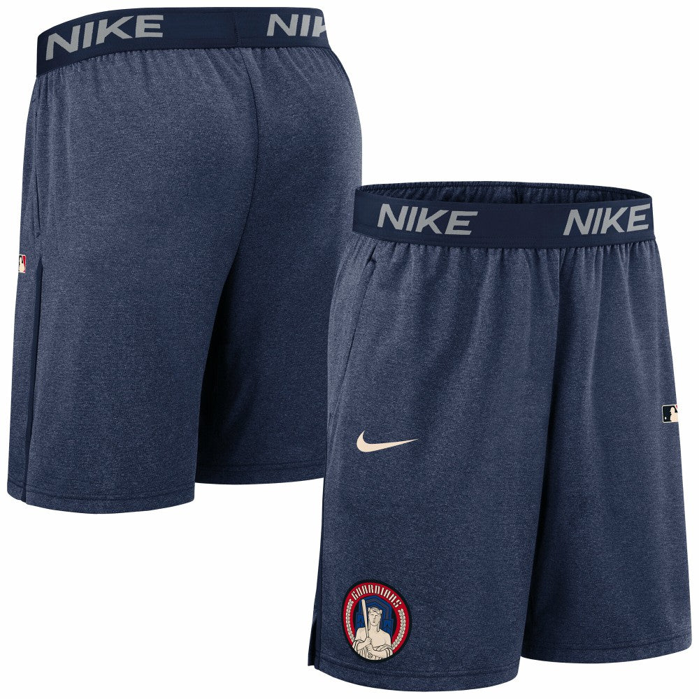 Cleveland Guardians Authentic Collection City Connect Performance Knit Shorts Navy | Nike