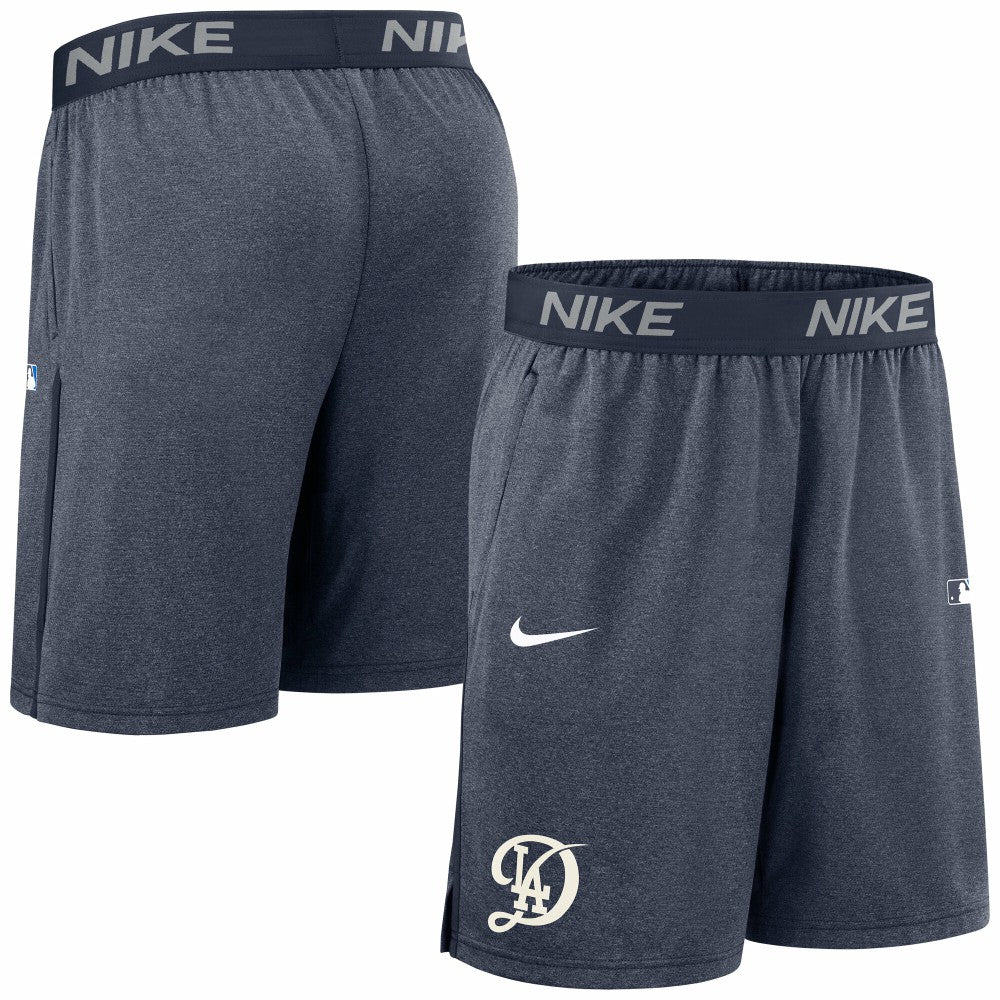 Los Angeles Dodgers Authentic Collection City Connect Performance Knit Shorts Navy | Nike
