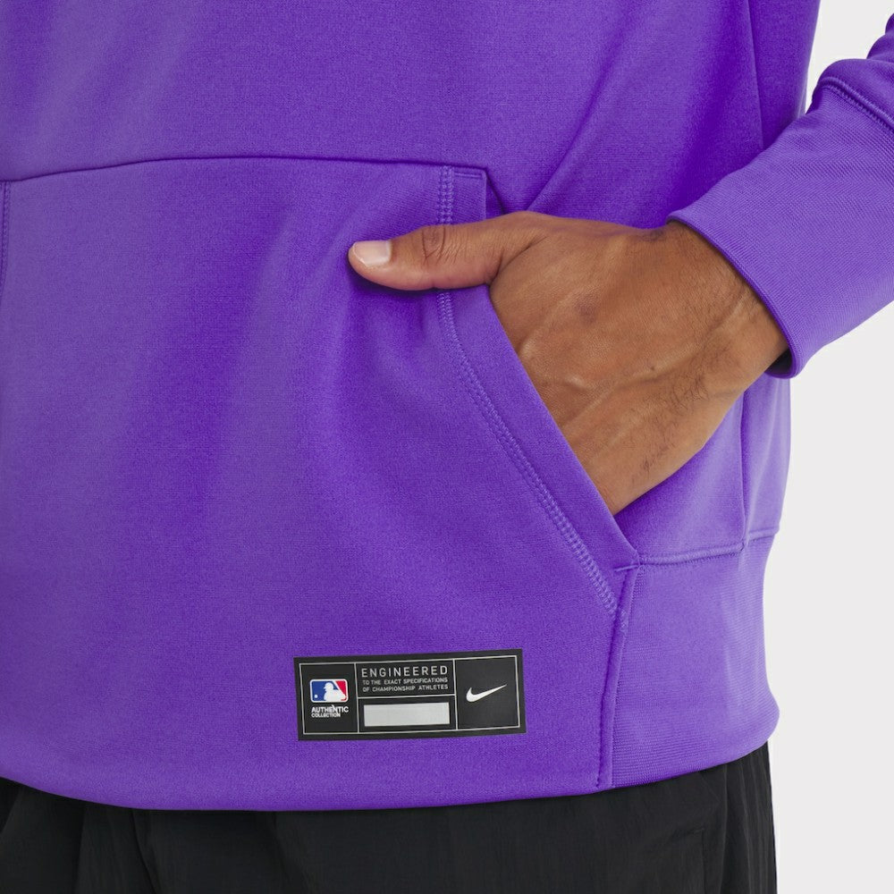 Colorado Rockies 2025 City Connect Authentic Collection Therma Pullover Hoodie Purple | Nike