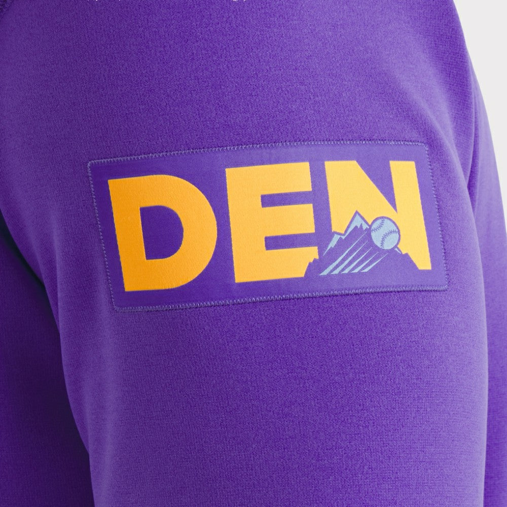 Colorado Rockies 2025 City Connect Authentic Collection Therma Pullover Hoodie Purple | Nike