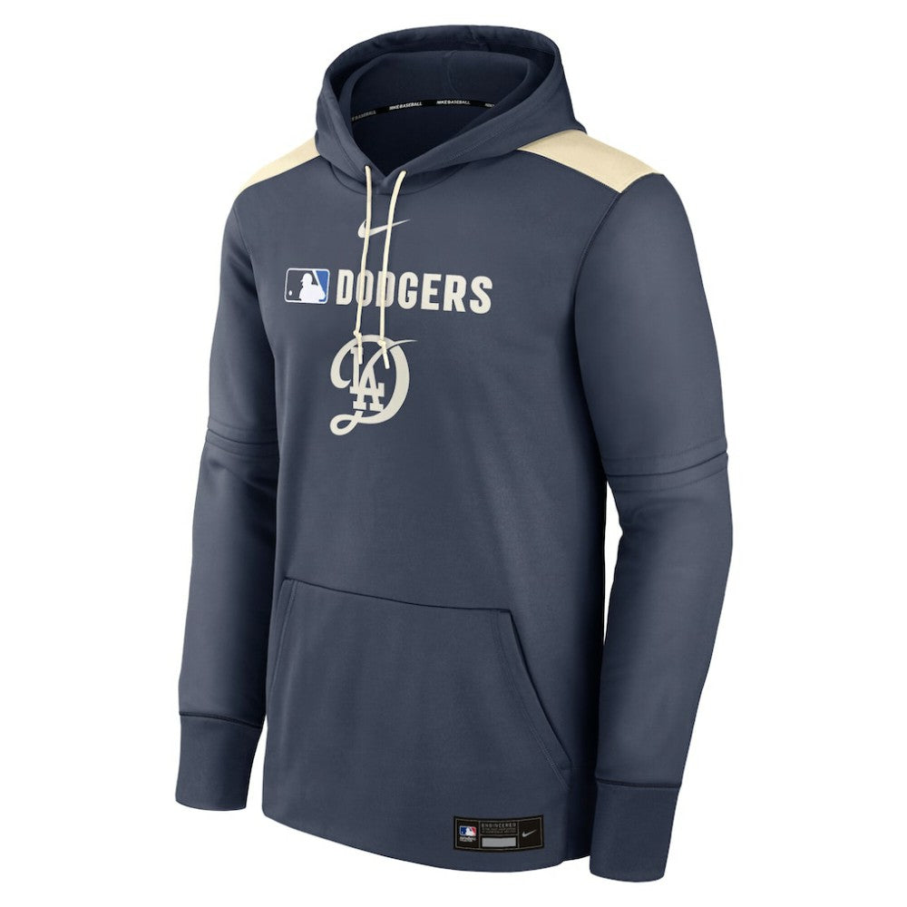 Los Angeles Dodgers Authentic Collection City Connect Therma Pullover Hoodie Navy | Nike
