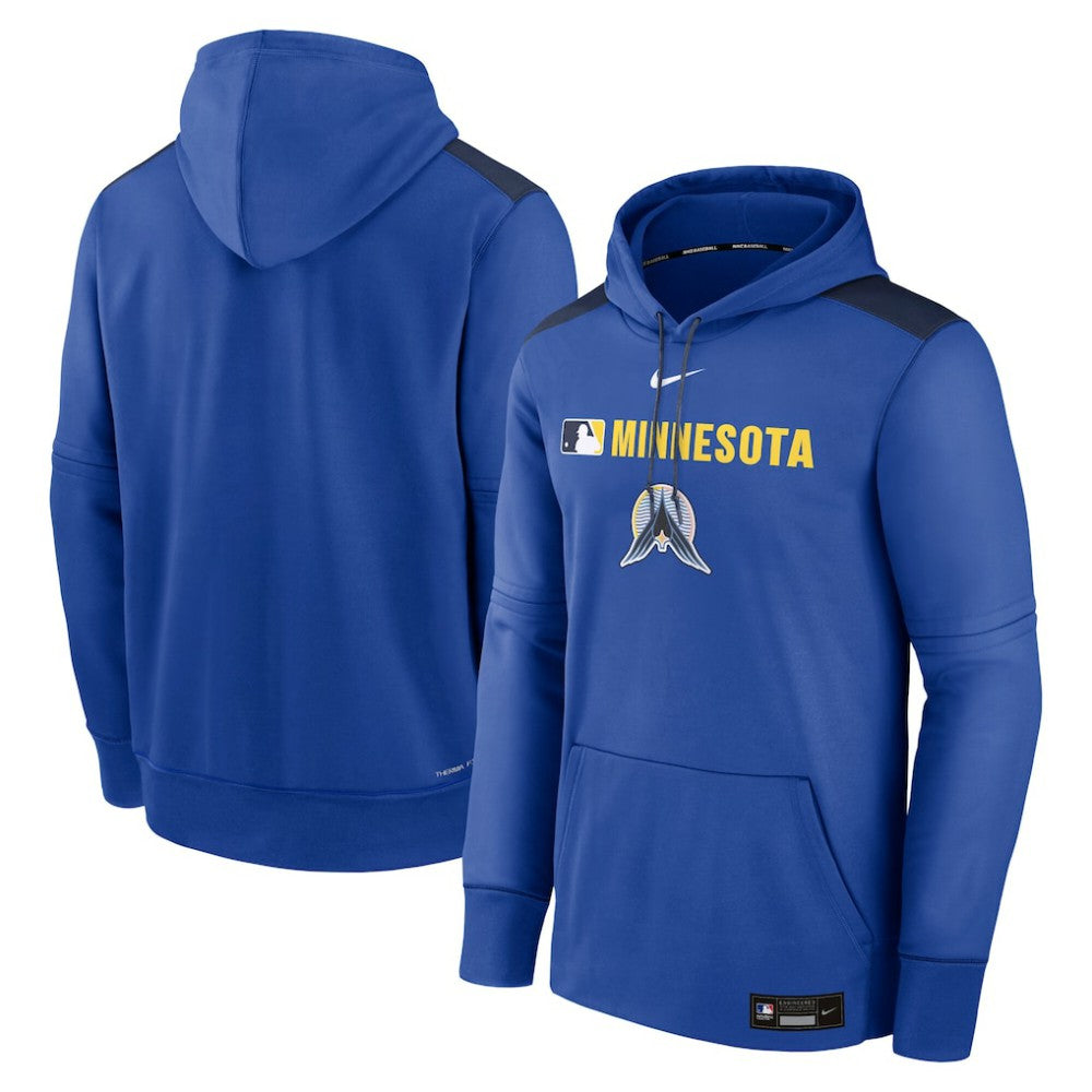 Minnesota Twins Authentic Collection City Connect Therma Pullover Hoodie Royal | Nike